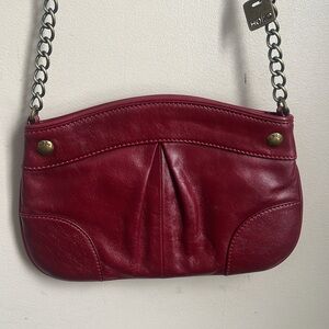 Hobo International Red Leather Crossbody Bag